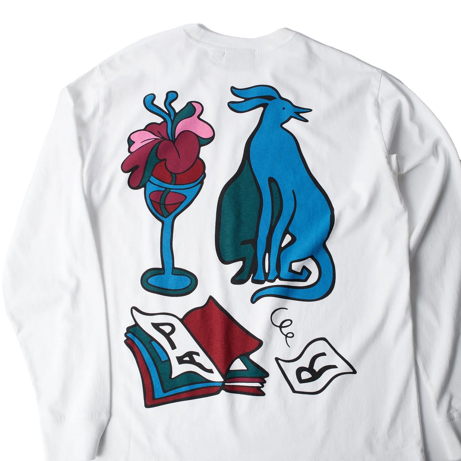 Wine and Books Long Sleeve T-Shirt - INVINCIBLE