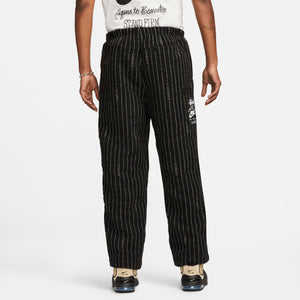 エクルベージュ STUSSY BRUSHED BEACH PANT ホワイト ストライプ