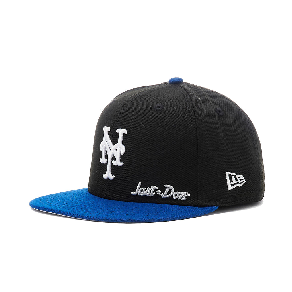  MLB New York Mets Black with White 59FIFTY Fitted Cap