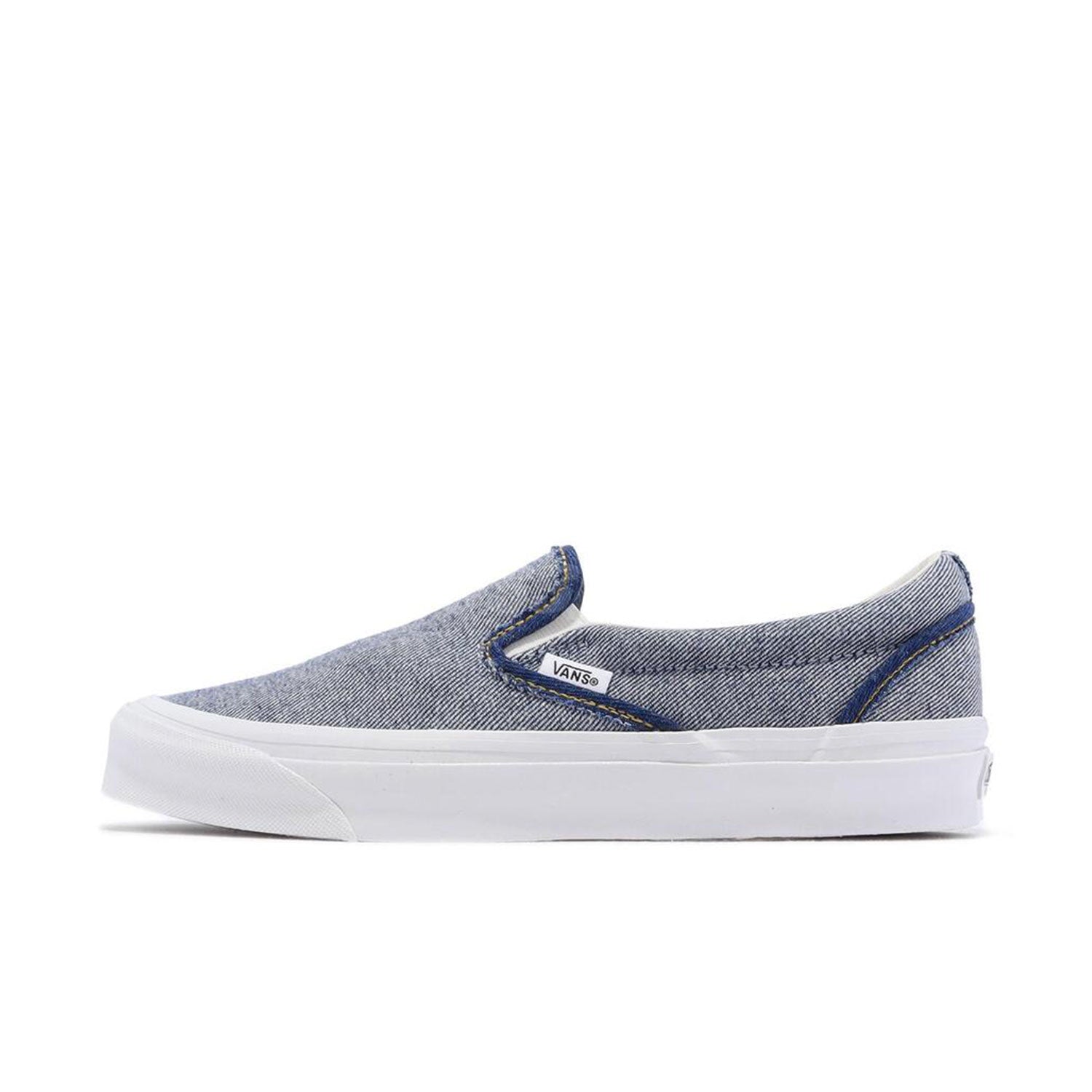 Denim vans sale slip ons