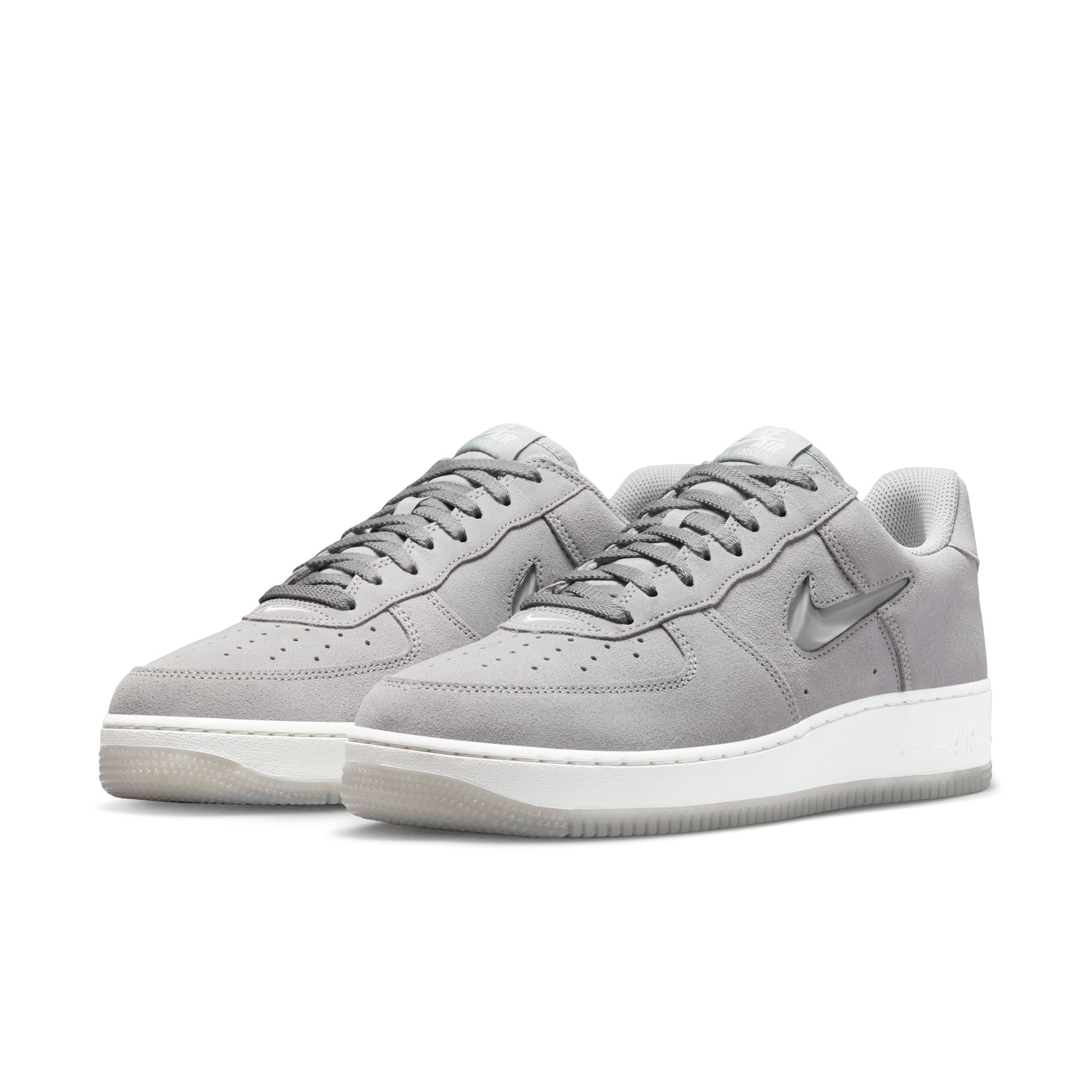 Nike af1 grey suede best sale