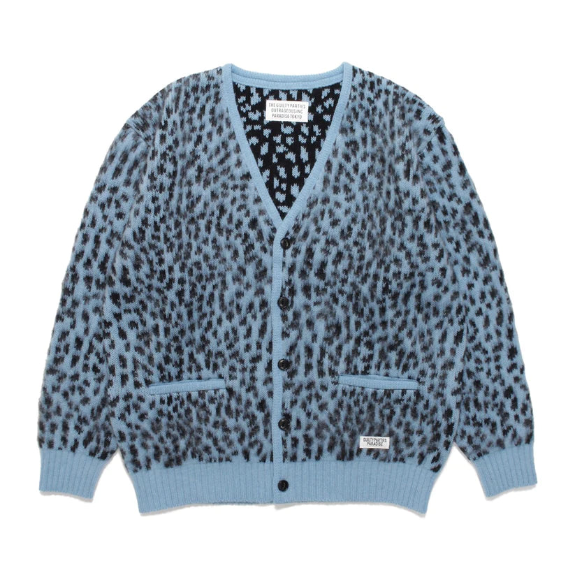 WACKOMARIA LEOPARD HEAVY MOHAIR CARDIGAN - カーディガン